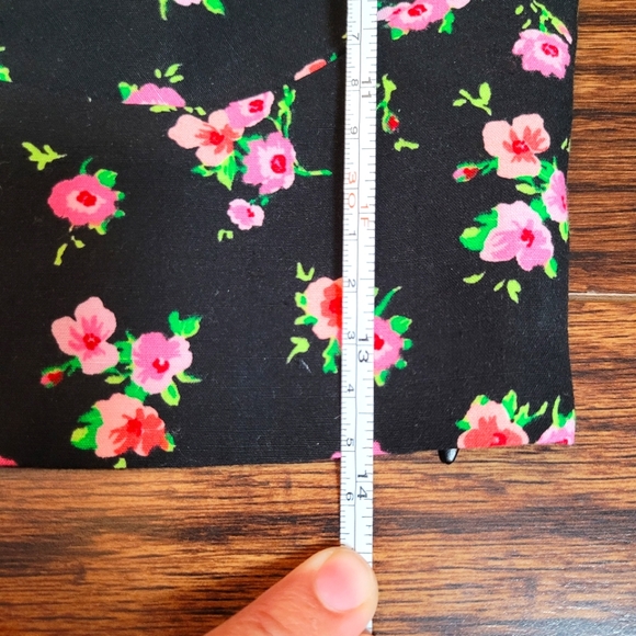 ZARA NEW Black Rose Floral Prints Cropped Top Spaghetti Straps Size Zipper XS-S - Picture 12 of 15
